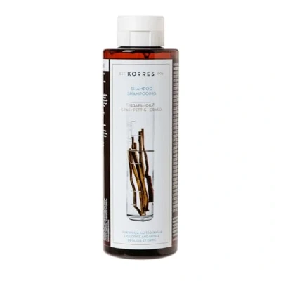 Abbildung von KORRES LICORICE &amp; URTICA reinigendes Shampoo für fettiges öliges Haar, silikon und parabenfrei, 250 ml