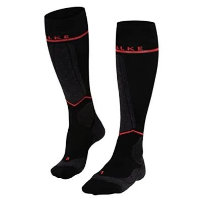 Abbildung von Falke Engergizing Kniestrümpfe, Damen, Größe: 39/41, Black/red