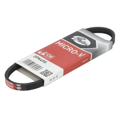 Abbildung von GATES Micro V 3PK495 Keilrippenriemen 495 3 Polyester, EPDM (Ethylen Propylen Dien Kautschuk) SUZUKI: Grand Vitara 1 SUV, I Off Road