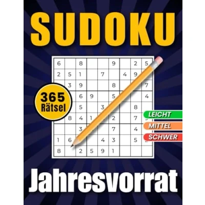 Abbildung von Sudoku Jahresvorrat: 365 Rätsel Leicht Mittel Schwer