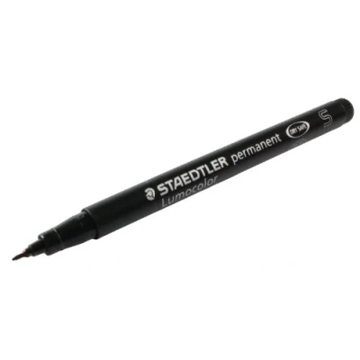 Abbildung von STAEDTLER Lumocolor Permanent Marker 313S, schwarz VE=10