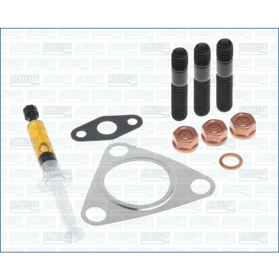 Abbildung von AJUSA JTC11457 Montagesatz, Lader with studs, syringe oil mit Dichtungen Montageanleitung