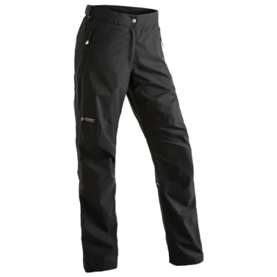 Abbildung von Maier Sports Raindrop L, Damen Wanderhose, Wasserabweisende Outdoorhose für Trekking und Hiking, PFC frei, mTEX Wetterschutz Silverplus Netzfutter, Schwarz, 40