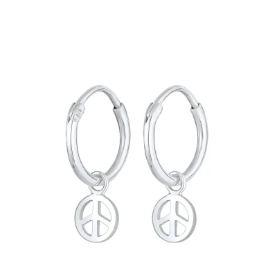 Abbildung von Elli Peace BOHO Symbol Ohrringe, Damen, Größe: One Size, Silber