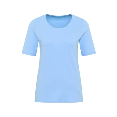 Abbildung von Cecil IN Unifarbe Tshirt basic, Damen, Größe: XXL, Blau
