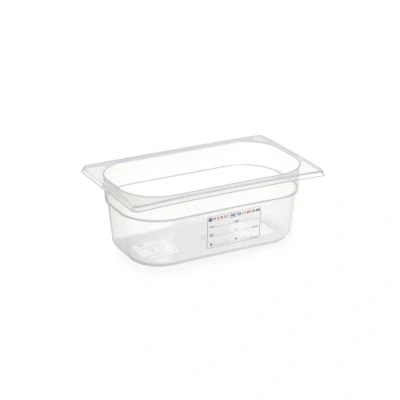Abbildung von HENDI Aufbewahrungsbehälter GN 1/4 HACCP 200 mm Tiefe 5,5 Liter PP Kunststoff, Gastro Behälter kaufen
