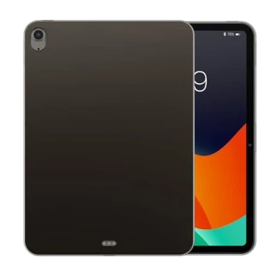 Abbildung von kwmobile Hülle kompatibel mit Apple iPad Air 11&quot; (6. Gen 2024) weiches TPU Silikon Case transparent Tablet Cover Schwarz