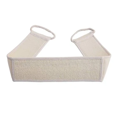 Abbildung von Luffa Exfoliating Back Scrubber für Dusche Double Side Scrubbing Strap, Körper Badeschwamm mit 100% natürlichen (Loofah)