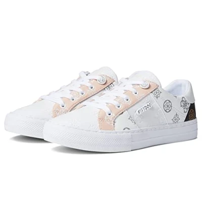Abbildung von GUESS Damen Loven Sneaker, Weiß/Pink, 37 EU