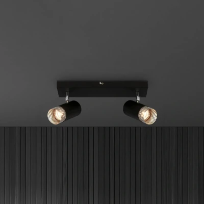 Abbildung von BRILONER Deckenlampe, Deckenleuchte, Lampe, Lampenschirm Gitter, Schwenkbar, Wohnzimmerlampe, Schlafzimmerlampe, Küchenlampe, Schwarz Chrom Matt