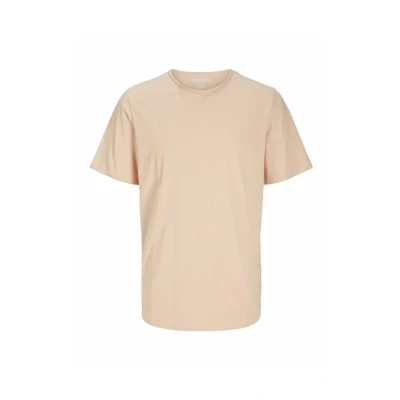 Abbildung von Jack &amp; Jones Jjebasher Oneck Tshirt basic, Herren, Größe: Large, Peach parfait