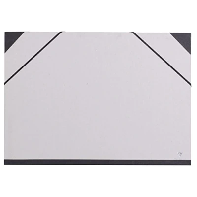 Abbildung von Clairefontaine 44610C Zeichenmappe (Gummizug, Rücken 30 mm, innen: 35 x 50 cm, außen: 37 52 ideal zur Aufbewahrung Ihrer Werke) betongrau