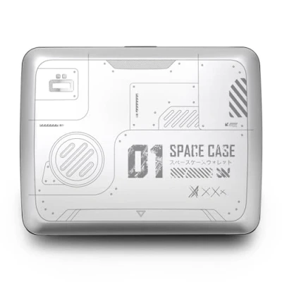 Abbildung von OGON Aluminium Geldbörse Smart Case V2 Large Fach für Münzen und Banknoten RFID Schutz Kartenhalter Kapazität 10 Karten