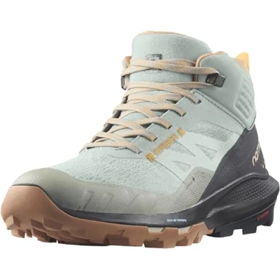 Abbildung von Salomon Damen Shoes Outpulse Mid GTX W Sneaker, Wrought Iron Ebony Blazing Orange, 38 EU