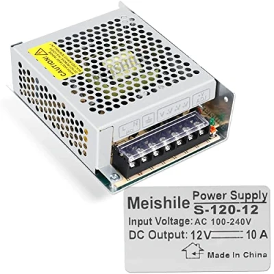 Abbildung von MEISHILE 12V 10A 120W DC Netzteil AC 12Volt Transformator Industriell Adapter Trafo 0 8A 6A 5A LED Lichtleiste Lampe DVR CCTV Kamera Zähler Elektrisch Motor Videoüberwachung 220v 230v