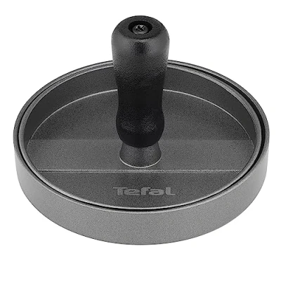 Abbildung von Tefal K18511 Hamburger Presse, Aluminiumguss, schwarz/grau