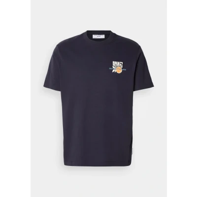 Abbildung von Marc O&#039;Polo Denim Orange Fibre Capsule Tshirt print, Herren, Größe: Medium, True navy