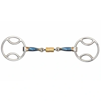 Abbildung von Shires Sweet Iron Bevel mit Rollschnalle Blau 14cm