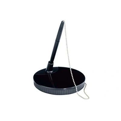 Abbildung von MAUL Kuliständer Exklusiv, Kunststoff, stabile Kugelkette, 114 mm Breite, 150 Höhe, schwarz