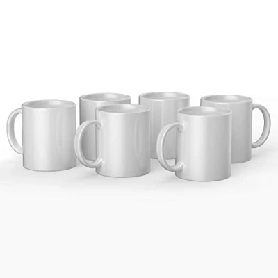 Abbildung von Cricut Ceramic Coffee Mug Sublimation Blank White 12 oz/340 ml (6 Pack Bulk Bundle)