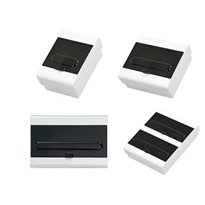 Abbildung von Weiss Kleinverteiler 4 bis 36 Module Sicherungskasten Verteilerkasten Aufputz oder Unterputz Rauch Glas Schaltkasten Hutschiene IP40 (8 Modul Unterputz)