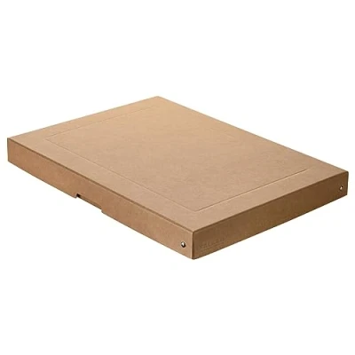Abbildung von Original Falken PureBox Nature. Made in Germany. 40 mm hoch DIN A3. Aufbewahrungsbox mit Deckel aus stabilem Karton Vegan Geschenkbox Transportbox Schachtel Allzweckbox