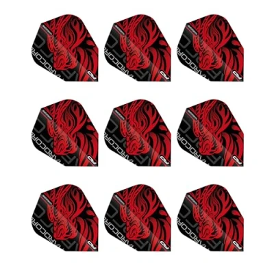 Abbildung von RED Dragon Jonny Clayton V Standard Rot Dart Flüge 3 Sätze pro Packung (insgesamt 9 Flüge)