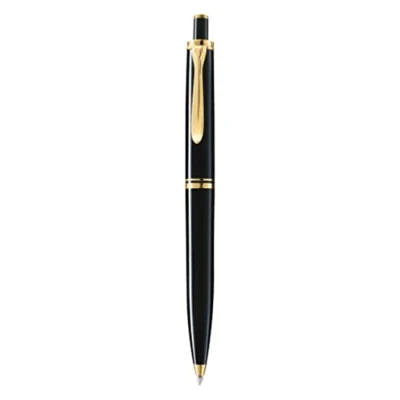 Abbildung von Pelikan Kugelschreiber Souverän 400, Schwarz, hochwertiger Druckkugelschreiber im Geschenk Etui, 996827
