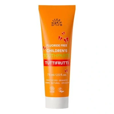Abbildung von Urtekram Kinderzahnpasta Tutti Frutti Vegane ohne Fluorid Biologischer und 100 % natürlicher Ursprung Dental, 75 ml (1er Pack)