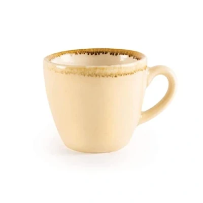 Abbildung von Olympia Kiln Espresso Kaffeetassen 85ml / 3oz (6er Pack), Sandsteinfarbenes, verglastes Porzellan, mikrowellen und spülmaschinenfest, passend zu Untertassen: GP239, GP345, GP361, GP477 GP328