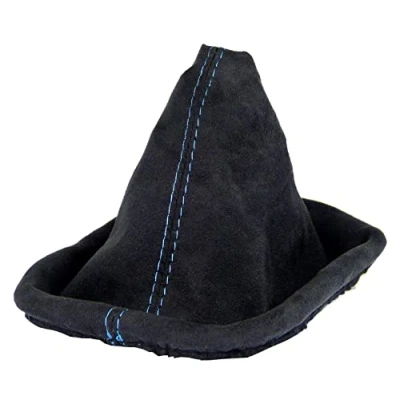 Abbildung von L &amp; P Car Design L&amp;P A0126 Schaltsack Schaltmanschette kompatibel mit VW Golf 4 IV weiche Microfaser Schwarz Naht Blau