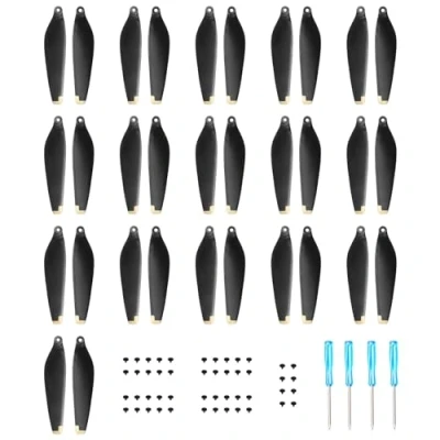 Abbildung von 32Pcs Propeller für DJI Mini 4 Pro/Mini 3 Pro Ersatzpropeller Blätter Geräuscharm Zubehör Drohnenzubehör Exklusive Schrauben &amp; Schraubendreher Gold Spitzen