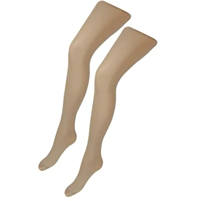 Abbildung von TupTam Mädchen Feinstrumpfhose Microfaser 40 DEN 2er Pack Strumpfhosenset, Farbe: Beige, Größe: 140 146