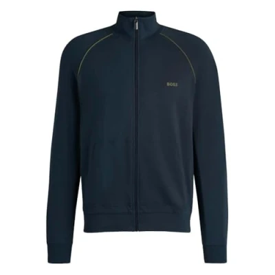 Abbildung von BOSS MIX &amp; Match Jacket Nachtwäsche Shirt, Herren, Größe: Small, Dark blue
