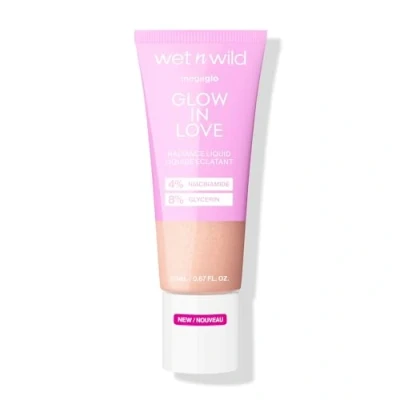 Abbildung von Wet n Wild Mega Glo Glow in Love Radiance Liquid, Flüssiger Hightlighter, Angereichert mit Niacinamid und Vitamin E für einen Natürlichen Glow, Illuminating Drops Aufbaubarer, Schwereloser Formel