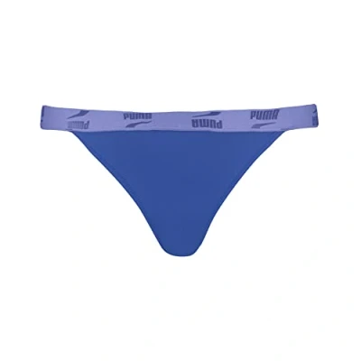 Abbildung von PUMA Damen Tanga Brief Bikini Bottoms, Elektro Purple, XL EU