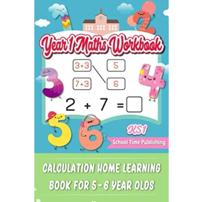 Abbildung von KS1 Year 1 Maths Workbook: Calculation Home Learning Book for 5 6 Olds