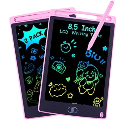 Abbildung von 2 Stück LCD Schreibtafel Kinder Spielzeug 3 4 5 6 Jahre alte Jungen Mädchen, 8,5 Zoll Zaubertafel Maltafel für Geburtstag Weihnachten Geschenk Mädchen Rosa+Rosa