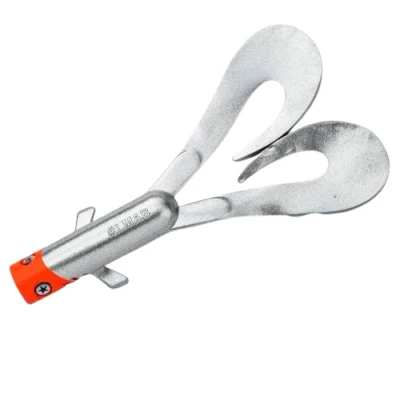 Abbildung von LMAB Drunk Dancer 15 cm &amp; 23 Doppel Twister Angelköder Gummiköder für: Hecht Zander Hechtköder Zanderköder Kunstköder Twinler Pike (23 cm, Chrome Red Head)