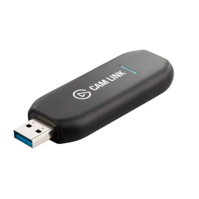 Abbildung von Elgato Cam Link 4K, externe Kamera Aufnahmekarte, streamen und aufzeichnen mit DSLR, Camcorder, als Webcam in 1080p60, 4K30 für Videokonferenzen,Home Office,Gaming,in OBS,Zoom, Teams,PC/Mac (1er Pack)