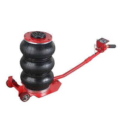 Abbildung von AIM Tools Pneumatischer Wagenheber 5 Ton Dreifachbeutel Luftheber, Wagenheberheber Air Jack Luftheber Aufblasbarer mit abnehmbarem Griff und Zwei Rädern, für Auto Reparatur Reifenwechsel