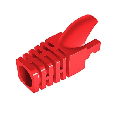Abbildung von 50 Pcs Cat5 Cat5E Cat6 Strain Relief Boot, RJ45 Plug Connector Cover Modular Network Cap Cable Boots, Red