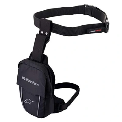 Abbildung von Alpinestars Access Thigh Bag, Taktisch Beintasche Beinbeutel Oberschenkeltasche Hüfttasche Gürteltasche Werkzeugtasche Tasche für Herren Damen Outdoorsport Radfahrren Motorrad, Schwarz/Weiss/Rot