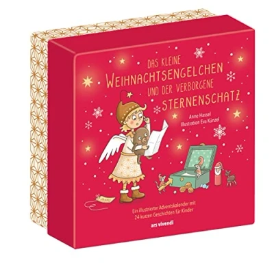 Abbildung von Das kleine Weihnachtsengelchen und der verborgene Sternenschatz: Kinder Adventskalender mit 24 kurzen Geschichten für ab 3 Jahren zum Lesen Vorlesen