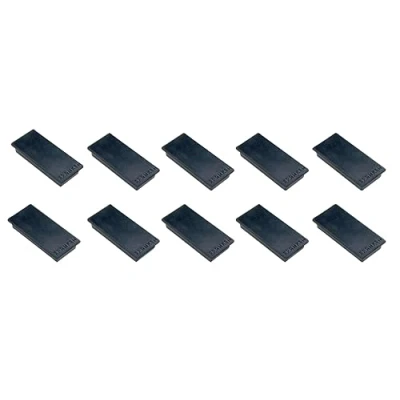 Abbildung von FRANKEN Magnete Rechteckig, 10 Stück, Hochwertige Haftmagnete für Büro, Haushalt, Werkstatt, ideal Whiteboards, Kühlschrank, Plantafeln oder Schaukästen, 23 x 50 mm, Schwarz, HM2350