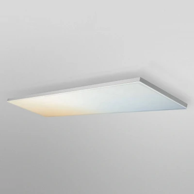 Abbildung von LEDVANCE Smarte LED Deckenleuchte, Panel mit WIFI Technologie, Lichtfarbe änderbar (3000K 6500K), 120x30cm, Kompatibel Google und Alexa Voice Control, SMART+ PLANON FRAMELESS