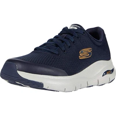 Abbildung von Skechers Herren Arch Fit Sneaker, Navy Textile Synthetic Trim, 41 EU