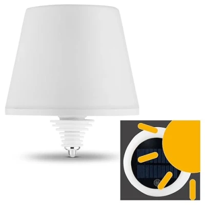 Abbildung von REV LAMPRUSCO SOLAR Akku Flaschenlampe Tischlampe kabellos 130lm 2W 4000mAh Flaschenlicht dimmbar in Warmweiß &amp; IP54 spritzwassergeschützt Touch Tischleuchte für innen außen