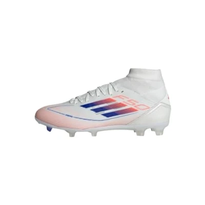 Abbildung von adidas Performance F50 League MID FG/MG Fußballschuh Nocken, Damen, Größe: 38 2/3, Footwear white/lucid blue/solar red Schuhe