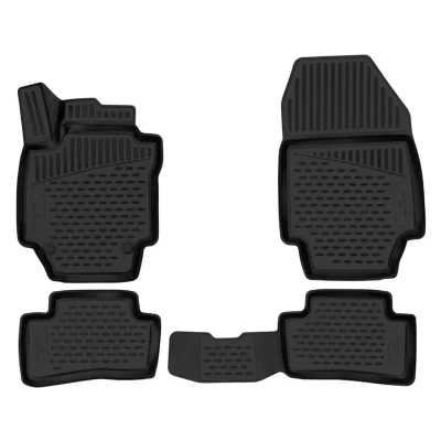 Abbildung von WALSER XTR 75164 Fußmattensatz Gummi vorne und hinten schwarz Maßgefertigt RENAULT: Captur (J5_, H5_) 1.3 TCe 130, 0.9 90, 1.2 120